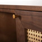 ΜΠΟΥΦΕΣ MEEN HM9735 MDF ΜΕ ΦΥΣΙΚΟ ΚΑΠΛΑΜΑ ΚΑΡΥΔΙΑΣ-ΧΡΥΣΑ ΜΕΤΑΛΛΙΚΑ ΠΟΔΙΑ 150x40x80Υεκ - Image 6