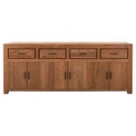 ΜΠΟΥΦΕΣ GRAYSON HM9802 ΑΝΑΚΥΚΛΩΜΕΝΟ ΞΥΛΟ TEAK ΣΕ ΦΥΣΙΚΟ 220x50x90Υεκ. - Image 3