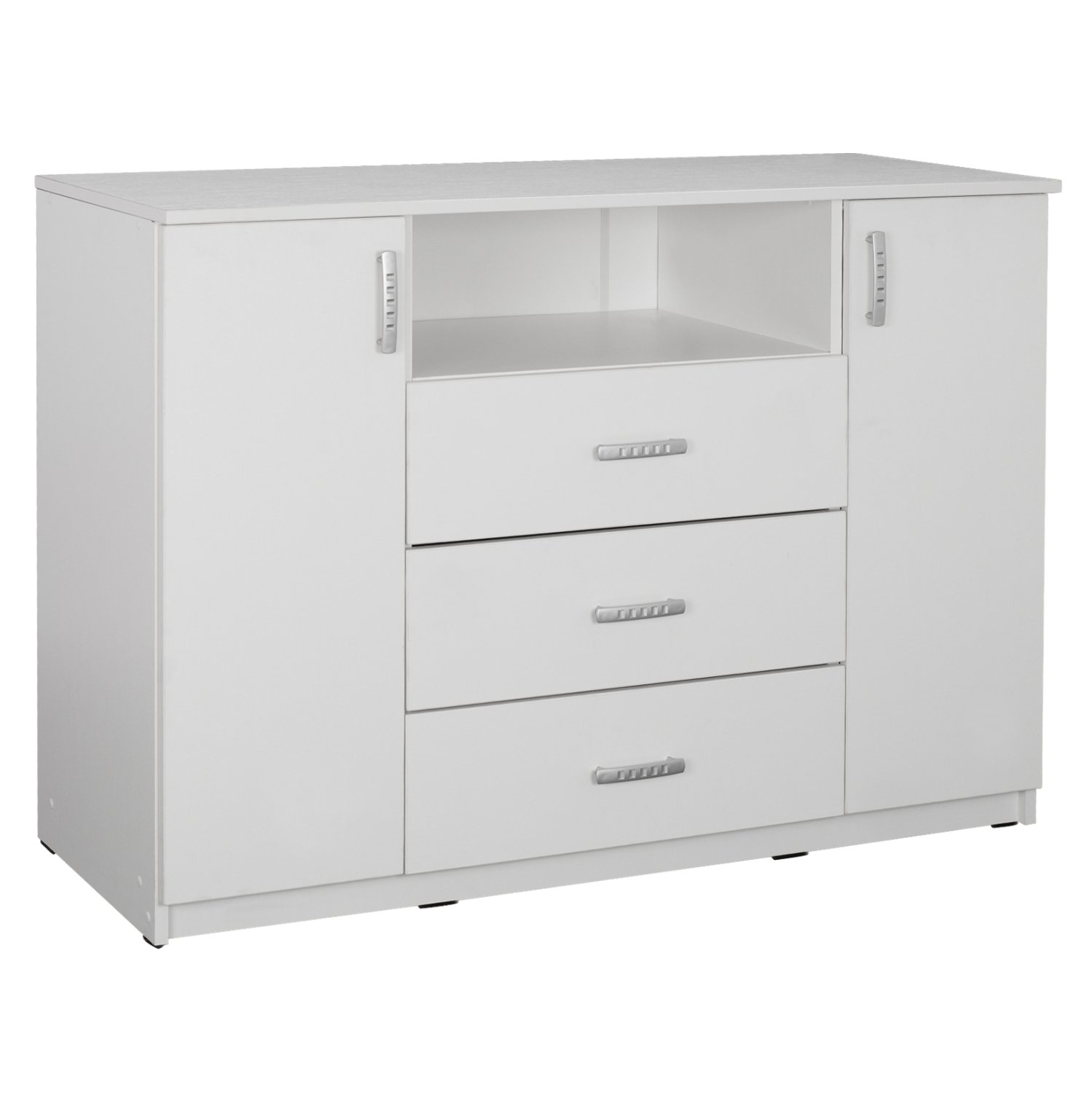 mpoyfes-me-2-ntoylapia-k-3-syrtaria-leyk ΜΠΟΥΦΕΣ ΜΕ 2 ΝΤΟΥΛΑΠΙΑ Κ 3 ΣΥΡΤΑΡΙΑ ADLER ΛΕΥΚΟΣ HM2430.03 120X45X85Y εκ. - Image 1