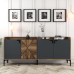 ΜΠΟΥΦΕΣ ΜΕΛΑΜΙΝΗΣ ΚΑΡΥΔΙ ΚΑΙ ΑΝΘΡΑΚΙ 180x35x78Yεκ. HM9433.01 - Image 3