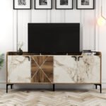 ΜΠΟΥΦΕΣ ΜΕΛΑΜΙΝΗΣ ΚΑΡΥΔΙ ΚΑΙ ΕΦΕ ΛΕΥΚΟΥ ΜΑΡΜΑΡΟΥ 180x35x78Υεκ.HM9433.02 - Image 5