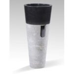 ΝΙΠΤΗΡΑΣ ΜΑΡΜΑΡΙΝΟΣ ΚΩΝΙΚΟΣ ΣΕ ΜΑΥΡΟ & ΓΚΡΙ Φ40x90Yεκ.HM7808.01 - Image 3