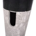 ΝΙΠΤΗΡΑΣ ΜΑΡΜΑΡΙΝΟΣ ΚΩΝΙΚΟΣ ΣΕ ΜΑΥΡΟ & ΓΚΡΙ Φ40x90Yεκ.HM7808.01 - Image 4