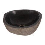 ΝΙΠΤΗΡΑΣ STONE SINK ΛΑΞΕΥΜΕΝΗ ΠΕΤΡΑ ΓΚΡΙ ΧΡΩΜΑ 40x40x20Yεκ.HM7807 - Image 5