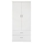 ΝΤΟΥΛΑΠΑ 2ΦΥΛΛΗ REINA ME 2 ΣΥΡΤΑΡΙΑ HM338.05 ΛΕΥΚΗ 80Χ42,5Χ180,5Υ εκ. - Image 4