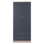 ΝΤΟΥΛΑΠΑ 2ΦΥΛΛΗ ME 2 ΣΥΡΤΑΡΙΑ REINA HM338.04 SONAMA-ΓΚΡΙ 80Χ42Χ180Υ εκ. - Image 3