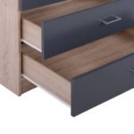 ΝΤΟΥΛΑΠΑ 2ΦΥΛΛΗ ME 2 ΣΥΡΤΑΡΙΑ REINA HM338.04 SONAMA-ΓΚΡΙ 80Χ42Χ180Υ εκ. - Image 5