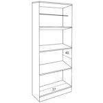 ΝΤΟΥΛΑΠΑ 2ΦΥΛΛΗ BAILEY ΜΕ ΤΡΙΑ ΡΑΦΙΑ HM337.01 ZEBRANO 60Χ42Χ180εκ. - Image 3