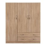 ΝΤΟΥΛΑΠΑ 3ΦΥΛΛΗ CARLY HM384.02 ΜΕ ΔΥΟ ΣΥΡΤΑΡΙΑ SONAMA 150X55Χ180Υεκ. - Image 3