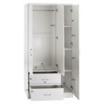 ΝΤΟΥΛΑΠΑ 3ΦΥΛΛΗ ME 2 ΣΥΡΤΑΡΙΑ CAESAR HM340.05 ΛΕΥΚΗ 89x42,5x181 εκ. - Image 3