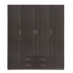 ΝΤΟΥΛΑΠΑ 4ΦΥΛΛΗ ΜΕ 2 ΣΥΡΤΑΡΙΑ AZALEA 200x55.5x180Υ εκ. HM353.01 ZEBRANO