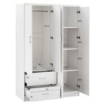 ΝΤΟΥΛΑΠΑ 4ΦΥΛΛΗ ME 2 ΣΥΡΤΑΡΙΑ BLAKELY HM339.05 ΛΕΥΚΗ 120Χ42,5Χ180,5 εκ. - Image 3