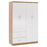 ΝΤΟΥΛΑΠΑ 4ΦΥΛΛΗ ME 2 ΣΥΡΤΑΡΙΑ BLAKELY HM339.06 SONAMA ΛΕΥΚΗ 120Χ42,5Χ180,5 εκ.