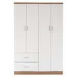 ΝΤΟΥΛΑΠΑ 4ΦΥΛΛΗ ME 2 ΣΥΡΤΑΡΙΑ BLAKELY HM339.06 SONAMA ΛΕΥΚΗ 120Χ42,5Χ180,5 εκ. - Image 4