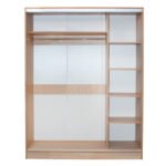 ΝΤΟΥΛΑΠΑ ΔΙΦΥΛΛΗ ΣΥΡΟΜΕΝΗ ΜΕ ΚΑΘΡΕΠΤΗ SONAMA HM2434 160x60x210 εκ. - Image 6