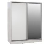 ΝΤΟΥΛΑΠΑ ADLER ΜΕΛΑΜΙΝΗΣ ΛΕΥΚΗ ΜΕ ΚΑΘΡΕΠΤΗ HM2437.03  180X60X210Υεκ. - Image 3