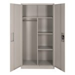 ΝΤΟΥΛΑΠΑ ΜΕΤΑΛΛΙΚΗ CLOD HM5961.11 2ΦΥΛΛΗ ΜΕ ΧΩΡΙΣΜΑ ΑΝΟΙΧΤΟ ΓΚΡΙ 90Χ40Χ180Yεκ. - Image 5