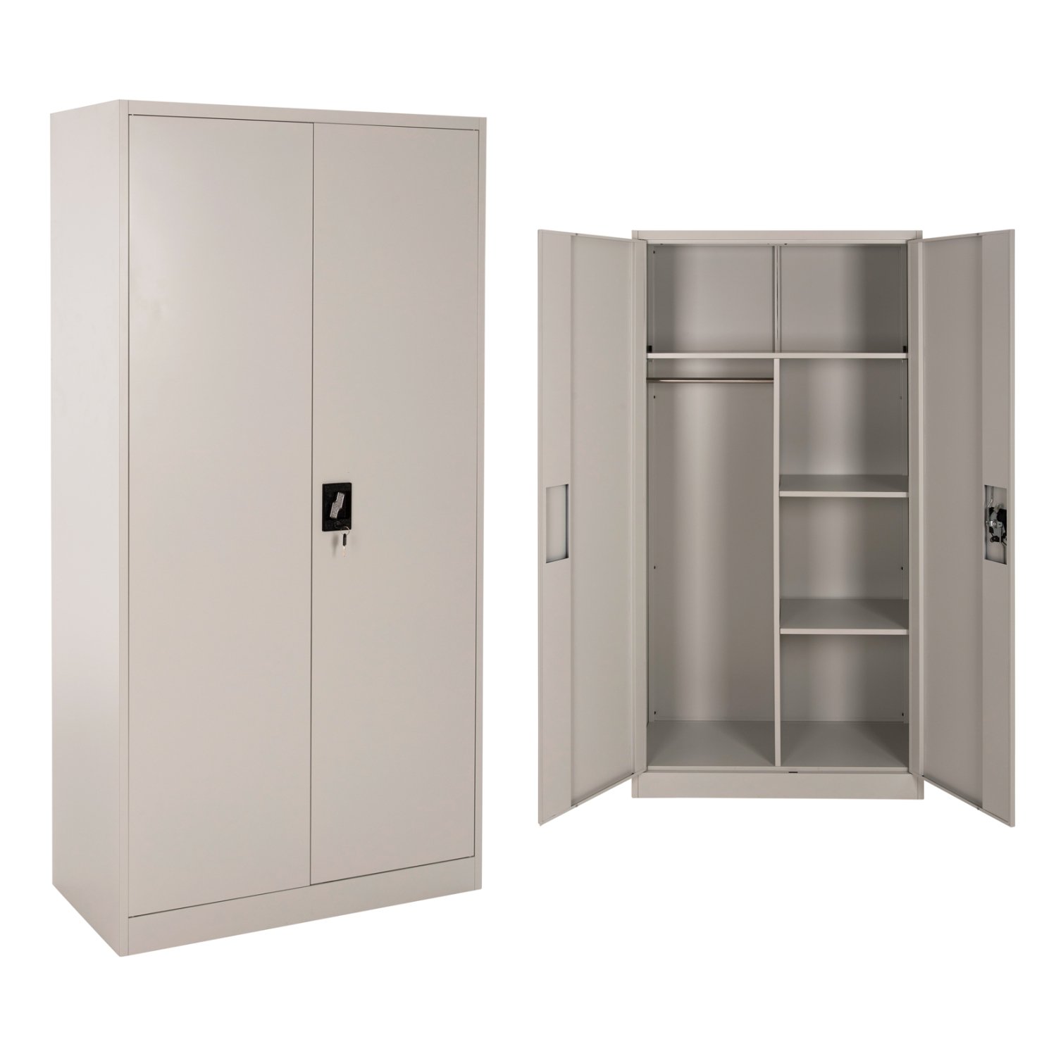 ntoylapa-metalliki-2fylli-me-chorisma-an ΝΤΟΥΛΑΠΑ ΜΕΤΑΛΛΙΚΗ CLOD HM5961.11 2ΦΥΛΛΗ ΜΕ ΧΩΡΙΣΜΑ ΑΝΟΙΧΤΟ ΓΚΡΙ 90Χ40Χ180Yεκ. - Image 1