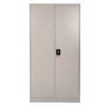 ΝΤΟΥΛΑΠΑ ΜΕΤΑΛΛΙΚΗ DURON HM5959.11 ΔΙΦΥΛΛΗ ΜΕ 5 ΑΠΟΘΗΚΕΥΤΙΚΟΥΣ ΧΩΡΟΥΣ ΓΚΡΙ 90Χ40Χ180Υεκ. - Image 4