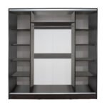 ΝΤΟΥΛΑΠΑ ΣΥΡΟΜΕΝΗ ADLER ΜΕΛΑΜΙΝΗΣ ΒΕΓΓΕ ΜΕ ΚΑΘΡΕΠΤΗ HM2435.02  200X60X210Υεκ - Image 3