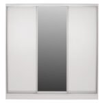 ΝΤΟΥΛΑΠΑ ΣΥΡΟΜΕΝΗ ADLER ΜΕΛΑΜΙΝΗΣ ΛΕΥΚΗ ΜΕ ΚΑΘΡΕΠΤΗ HM2435.03  200X60X210Υεκ - Image 3