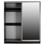 ΝΤΟΥΛΑΠΑ ΣΥΡΟΜΕΝΗ ADLER ΜΕΛΑΜΙΝΗΣ WENGE ΜΕ ΚΑΘΡΕΠΤΗ HM2437.02  180X60X210Υεκ. - Image 4