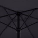 ΟΜΠΡΕΛΑ ΑΛΟΥΜΙΝΙΟΥ KACEN Φ250x236 εκ. ΜΕ 6 ΑΚΤΙΝΕΣ ΓΚΡΙ ΠΑΝΙ HM6030.10 - Image 3