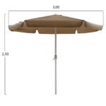 ΟΜΠΡΕΛΑ ΑΛΟΥΜΙΝΙΟΥ Φ3Μ REGGIE HM6003.02 ΜΟΚΑ ME ΑΝΑΒΑΤΟΡΙΟ - Image 2