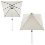 ΟΜΠΡΕΛΑ ΑΛΟΥΜΙΝΙΟΥ CAMBELL HM6029.10 ΟΡΘΟΓΩΝΙΑ ΑΝΑΚΛΙΝΟΜΕΝΗ ΜΠΕΖ ΓΚΡΙ 262x170x253 εκ. - Image 5