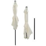 ΟΜΠΡΕΛΑ ΑΛΟΥΜΙΝΙΟΥ CAMBELL HM6029.10 ΟΡΘΟΓΩΝΙΑ ΑΝΑΚΛΙΝΟΜΕΝΗ ΜΠΕΖ ΓΚΡΙ 262x170x253 εκ. - Image 6