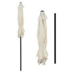 ΟΜΠΡΕΛΑ ΑΛΟΥΜΙΝΙΟΥ Φ250x236 εκ.ΜΕ 6 ΑΚΤΙΝΕΣ KACEN HM6030.02 ΕΚΡΟΥ ΓΚΡΙ - Image 4