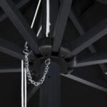 ΟΜΠΡΕΛΑ ΕΠΑΓΓΕΛΜΑΤΙΚΗ ALU Φ2.20μ ΑΛΟΥΜΙΝΙΟΥ ΣΤΡ. ΜΑΥΡΗ ΑΚΡΥΛΙΚΟ ΠΑΝΙ HM6028.03 - Image 5