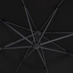 ΟΜΠΡΕΛΑ SHADER HM6025.03 ALU ΕΠΑΓΓΕΛΜΑΤΙΚΗ ΚΡΕΜΑΣΤΗ 3X3 360 ΜΟΙΡΩΝ ME ΜΑΥΡΟ ΑΚΡΥΛΙΚΟ ΠΑΝΙ - Image 6