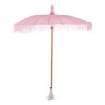 ΟΜΠΡΕΛΑ ΜΠΑΛΙΝΕΖΙΚΗ ΜΑΚΡΑΜΕ ΡΟΖ ΞΥΛO TEAK Φ200X260εκ. HM6035.04