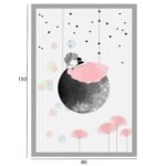 ΠΑΙΔΙΚΟ ΧΑΛΙ ΜΕ ΚΡΟΣΙΑ ΣΕΙΡΑ KIDDER HM7678.01 ΛΕΥΚΟ-ΓΚΡΙ-ΡΟΖ 80Χ150εκ. - Image 2