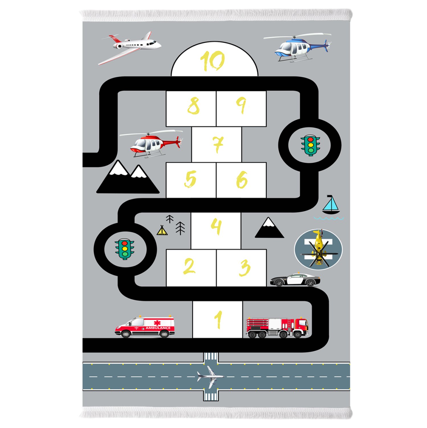 paidiko-chali-me-krosia-fb9767810-gkri-8 ΠΑΙΔΙΚΟ ΧΑΛΙ ΜΕ ΚΡΟΣΙΑ ΣΕΙΡΑ KIDDER HM7678.10 ΓΚΡΙ 80Χ150 εκ. - Image 1