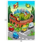 ΠΑΙΔΙΚΟ ΧΑΛΙ ΜΕ ΚΡΟΣΙΑ ΣΕΙΡΑ KIDDER HM7678.13 ΠΟΛΥΧΡΩΜΟ 80Χ150 εκ. - Image 2