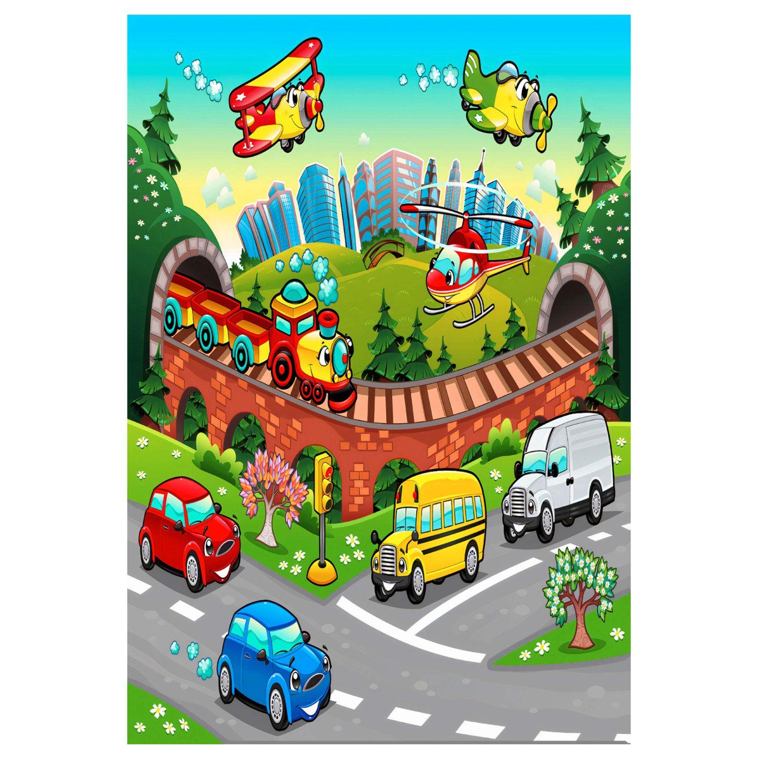 paidiko-chali-me-krosia-fb9767813-polych ΠΑΙΔΙΚΟ ΧΑΛΙ ΜΕ ΚΡΟΣΙΑ ΣΕΙΡΑ KIDDER HM7678.13 ΠΟΛΥΧΡΩΜΟ 80Χ150 εκ. - Image 1