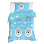 ΠΑΙΔΙΚΟ ΣΕΤ ΠΑΠΛΩΜΑΤΟΘΗΚΗ ΜΕ ΜΑΞΙΛΑΡΟΘΗΚΗ HM12059 ΜΟΝΟ ΓΑΛΑΖΙΟ 160x220εκ. 162ELR9716 - Image 2