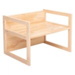 ΠΑΙΔΙΚΟ ΞΥΛΙΝΟ ΠΑΓΚΑΚΙ-ΤΡΑΠΕΖΙ MIKO HM9289 ΦΥΣΙΚΟ 64,5x45,x47Y εκ. - Image 4