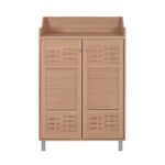 ΠΑΠΟΥΤΣΟΘΗΚΗ-ΝΤΟΥΛΑΠΙ KAILENA HM2230.09 ΜΕΛΑΜΙΝΗ ΣΕ ΦΥΣΙΚΟ 77X40,5X122Υεκ. - Image 3