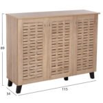 ΠΑΠΟΥΤΣΟΘΗΚΗ-ΝΤΟΥΛΑΠΙ PRODY HM9610.02 ΜΕΛΑΜΙΝΗ ΣΟΝΑΜΑ 3ΠΟΡΤΕΣ 115x34x89Υεκ. - Image 2