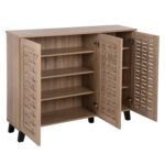 ΠΑΠΟΥΤΣΟΘΗΚΗ-ΝΤΟΥΛΑΠΙ PRODY HM9610.02 ΜΕΛΑΜΙΝΗ ΣΟΝΑΜΑ 3ΠΟΡΤΕΣ 115x34x89Υεκ. - Image 4