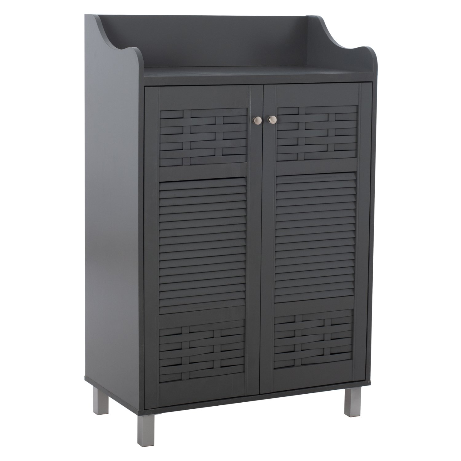 papoytsothiki-ntoylapi-kailena-xylini-fb ΠΑΠΟΥΤΣΟΘΗΚΗ-ΝΤΟΥΛΑΠΙ KAILENA ΞΥΛΙΝΗ HM2230.10 ΓΚΡΙ 77x40x121,5 εκ. - Image 1