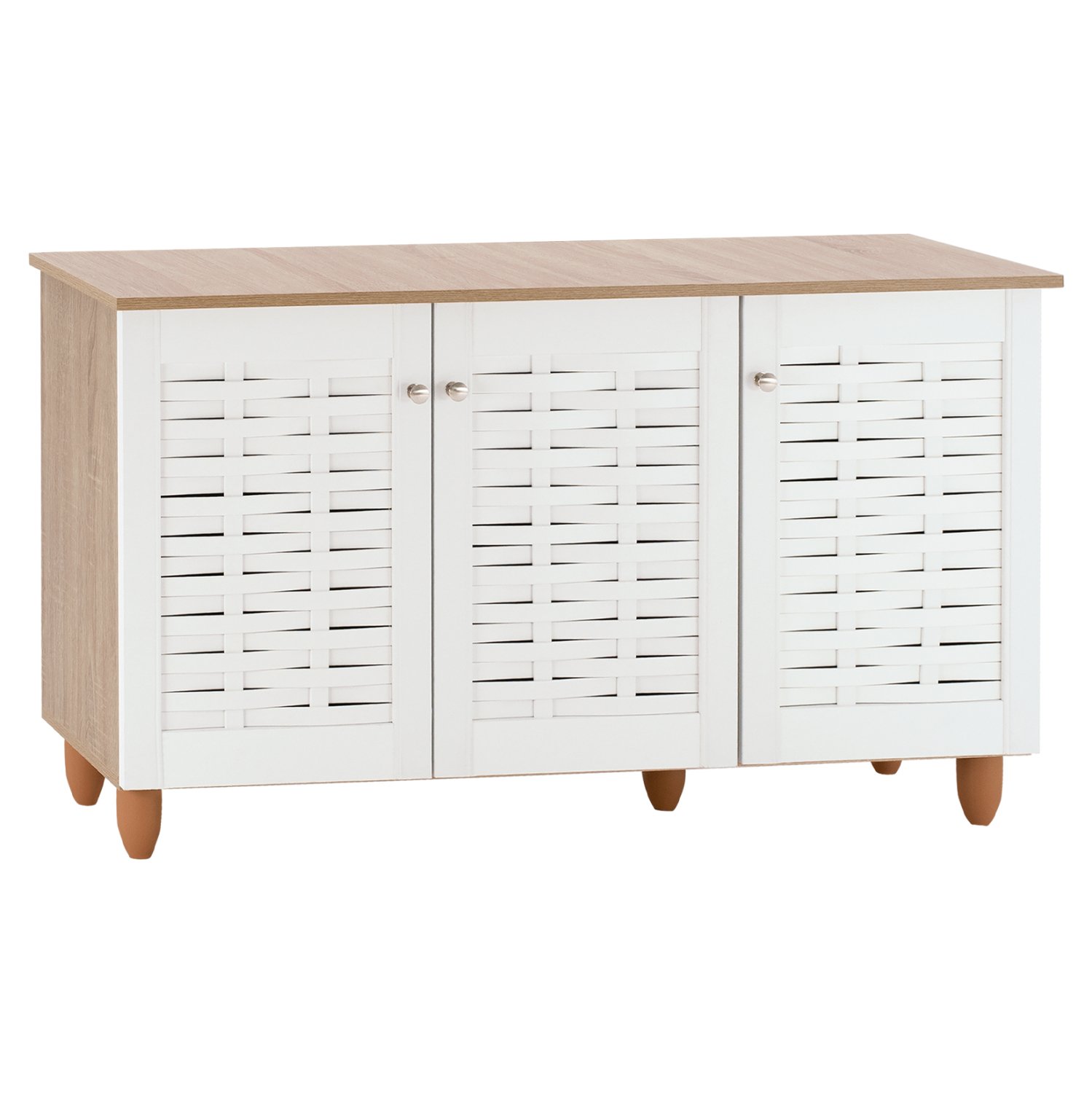 papoytsothiki-ntoylapi-melaminis-me-3por ΠΑΠΟΥΤΣΟΘΗΚΗ-ΝΤΟΥΛΑΠΙ ΜΕΛΑΜΙΝΗΣ ΜΕ 3ΠΟΡΤΕΣ HM2211.06 SONAMA-ΛΕΥΚΗ 114,5x34x68 εκ. - Image 1