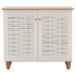 ΠΑΠΟΥΤΣΟΘΗΚΗ-ΝΤΟΥΛΑΠΙ ΞΥΛΙΝΗ HM2208.06 SONAMΑ ΛΕΥΚΗ 77Χ34Χ67,5 εκ. - Image 4