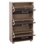 ΠΑΠΟΥΤΣΟΘΗΚΗ ΞΥΛΙΝΗ DAVINA HM2221.04 SONAMA-ΓΚΡΙ 3ΘΕΣΕΩΝ 62Χ24Χ110Υεκ - Image 3