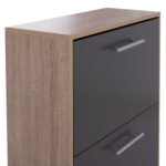 ΠΑΠΟΥΤΣΟΘΗΚΗ ΞΥΛΙΝΗ DAVINA HM2221.04 SONAMA-ΓΚΡΙ 3ΘΕΣΕΩΝ 62Χ24Χ110Υεκ - Image 5