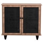 ΠΑΠΟΥΤΣΟΘΗΚΗ ΞΥΛΙΝΗ MCKENNA HM2266.02 ΣΕ ΧΡΩΜΑ SONAMA-ΜΑΥΡΟ 77x30x69Υεκ. - Image 3