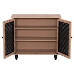 ΠΑΠΟΥΤΣΟΘΗΚΗ ΞΥΛΙΝΗ MCKENNA HM2266.02 ΣΕ ΧΡΩΜΑ SONAMA-ΜΑΥΡΟ 77x30x69Υεκ. - Image 5